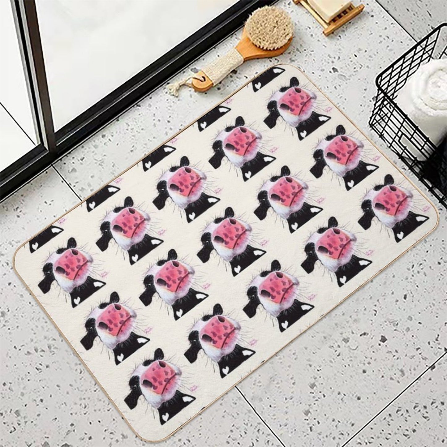 COW PRiNT 'BETTY BLUEBERRY' BY SHIRLEY MACARTHUR Versatile Bath Mat