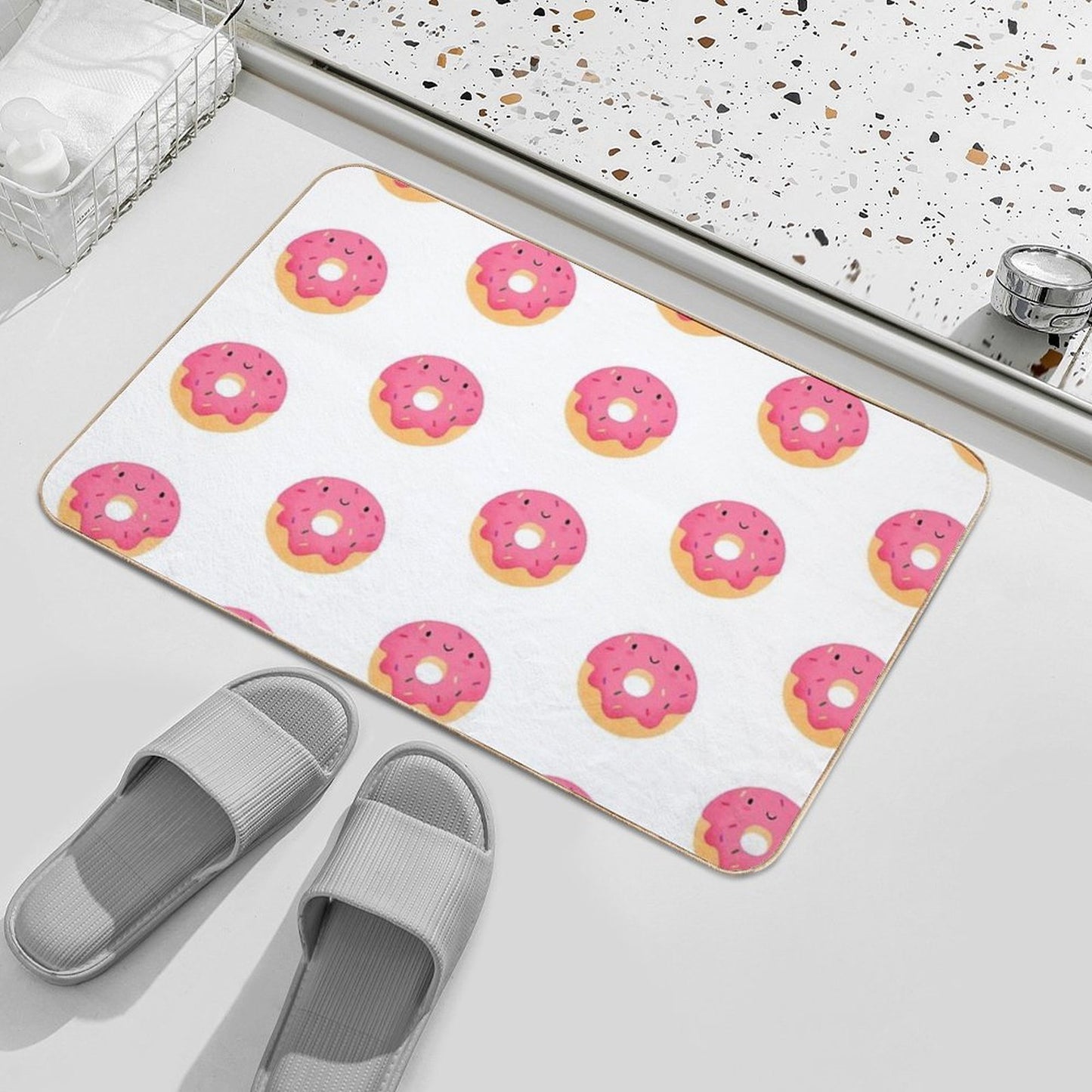Happy Donut Rapid-Drying Bath Mat