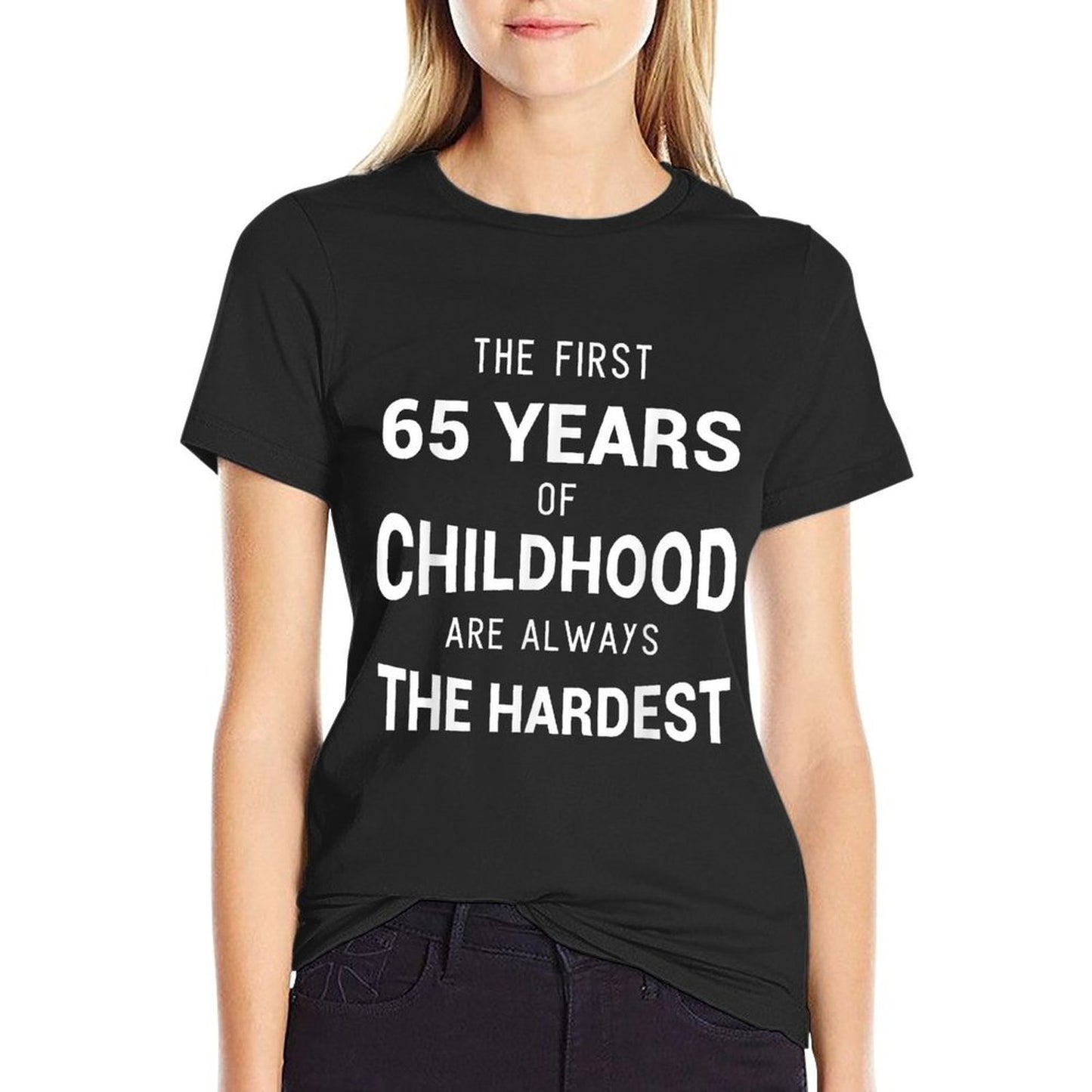 Funny 65th Birthday Joke Gift 65 Years Old Novelty Gag Breathable T-Shirt