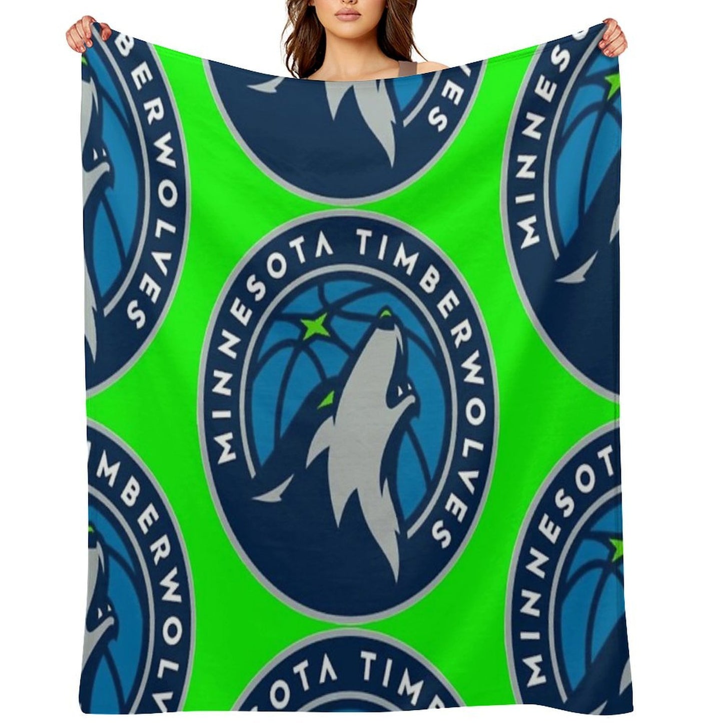 Minnesota Timberwolves Wrinkle-free Throw Blanket