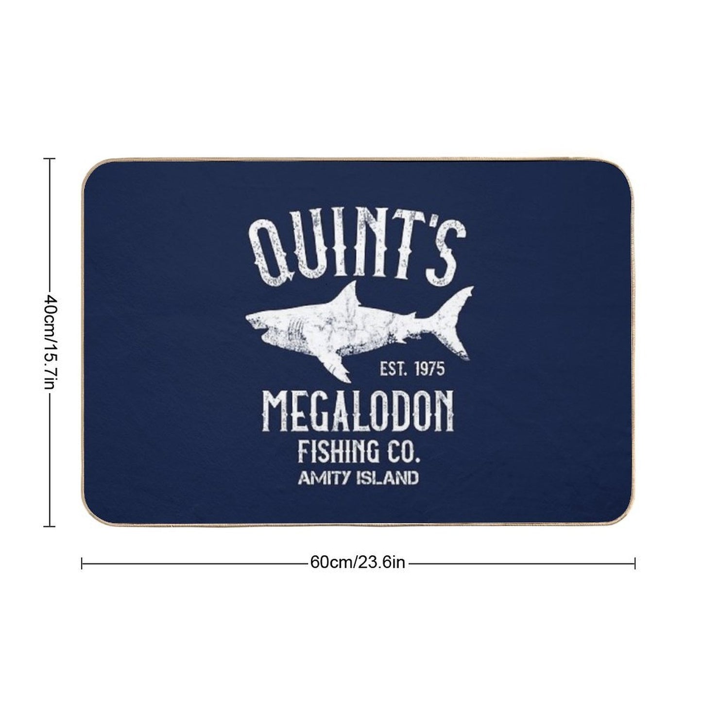 Quint's Megalodon Shark Fishing - The Meg Dirt-Trapping Bath Mat