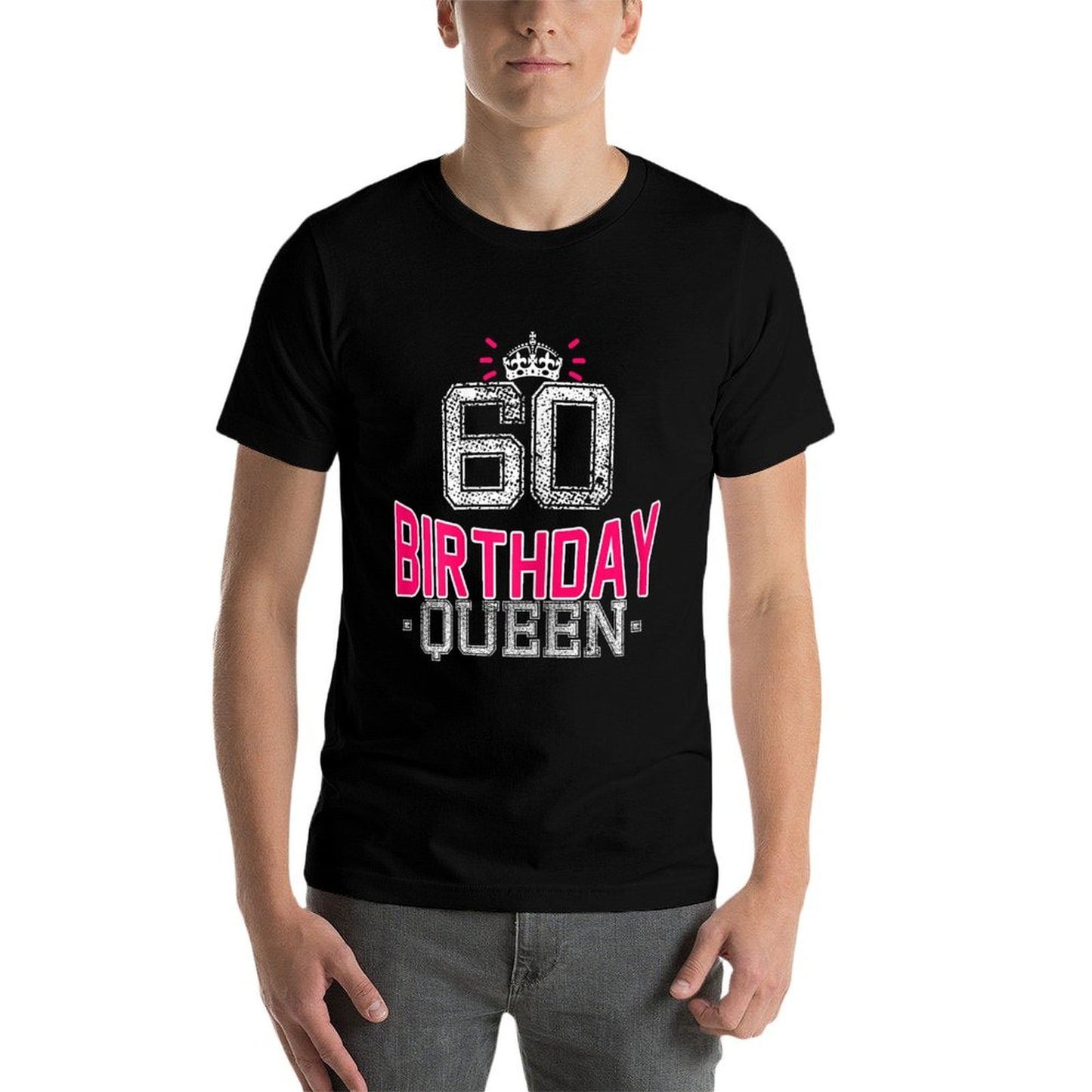 60th Birthday Gift Vintage 1963 Birthday Queen Crown Lightweight T-Shirt