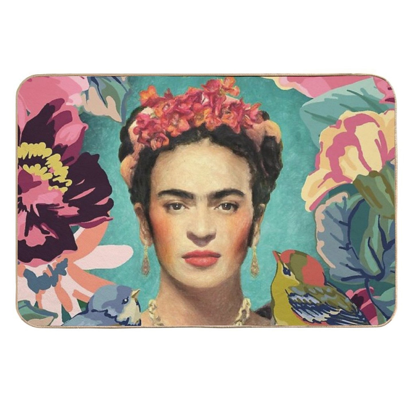 Frida Kahlo V Odorless Bath Mat
