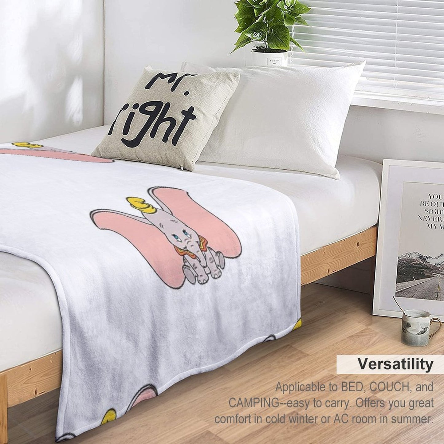 Dumbo Machine-washable Throw Blanket