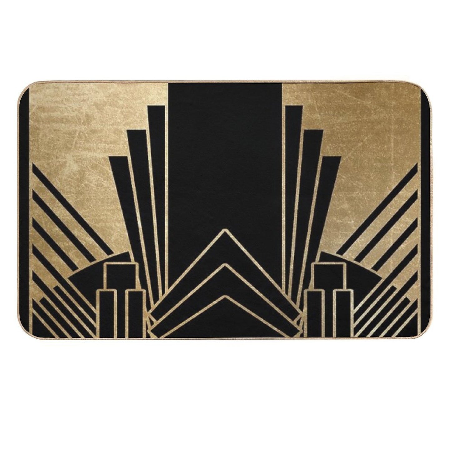 Art Deco Design Non-Slip Bath Mat