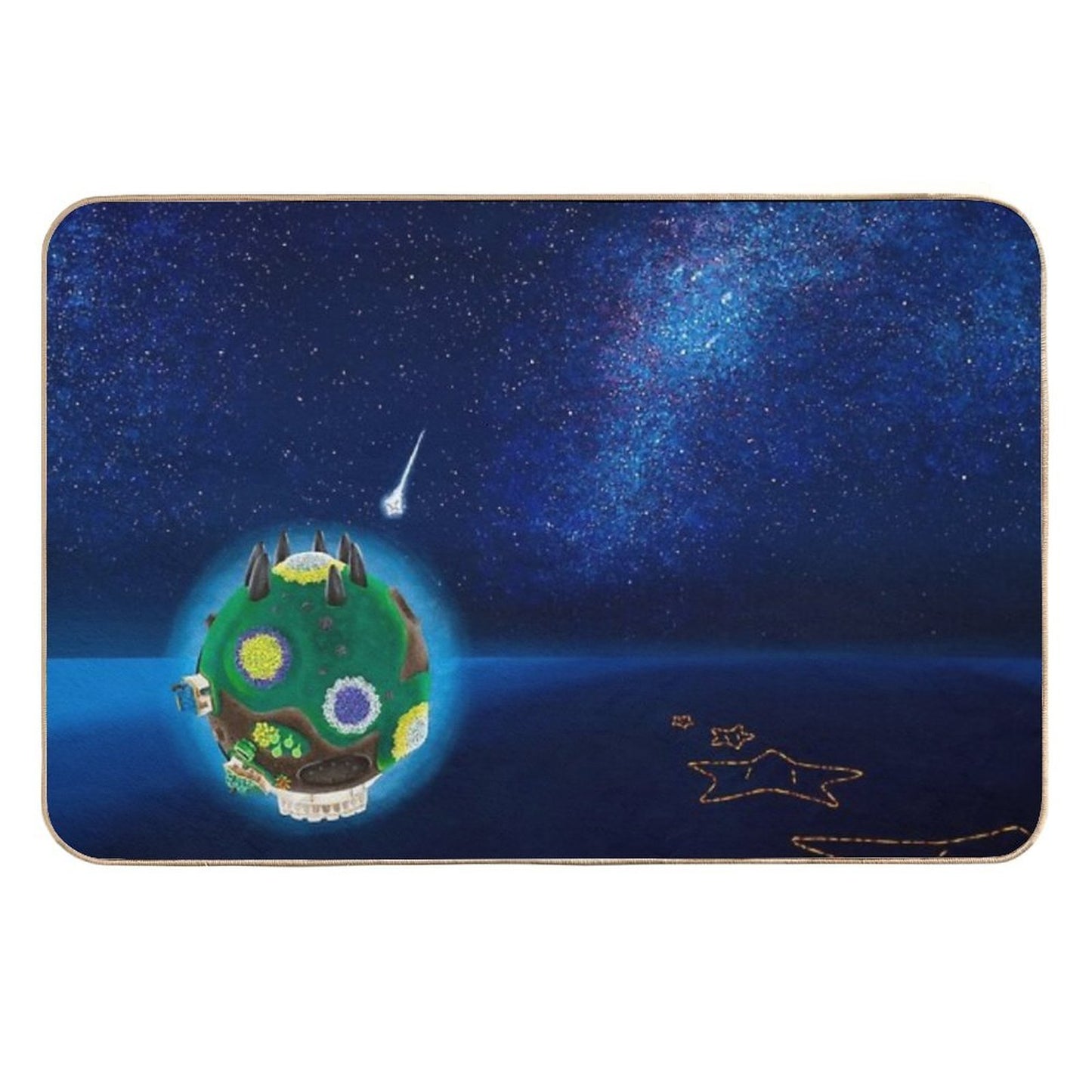 Gateway Galaxy Stain-Proof Bath Mat