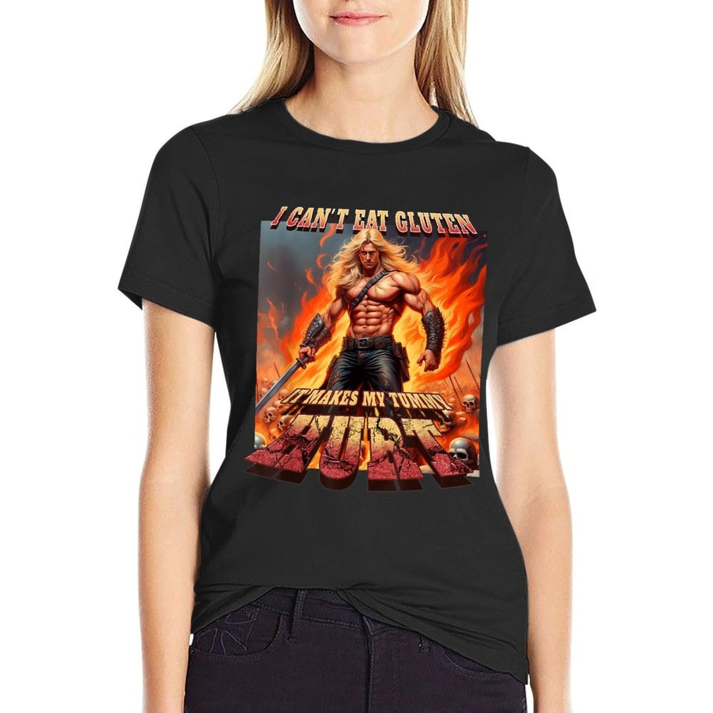 I Cant Eat Gluten, Oddly Specific Cursed Meme Comfortable T-Shirt