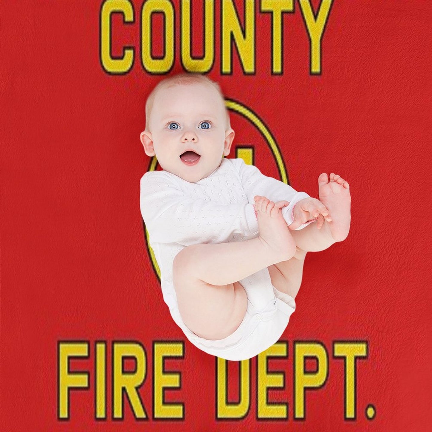Emergency Squad 51 Side of Truck Reproduction Logo Compact Throw Blanket