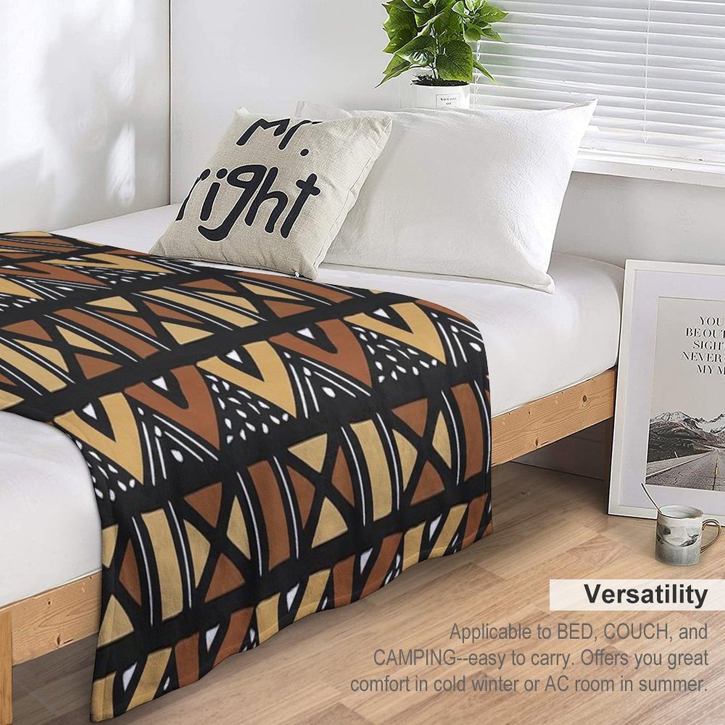 Mud Cloth Mali Compact Throw Blanket