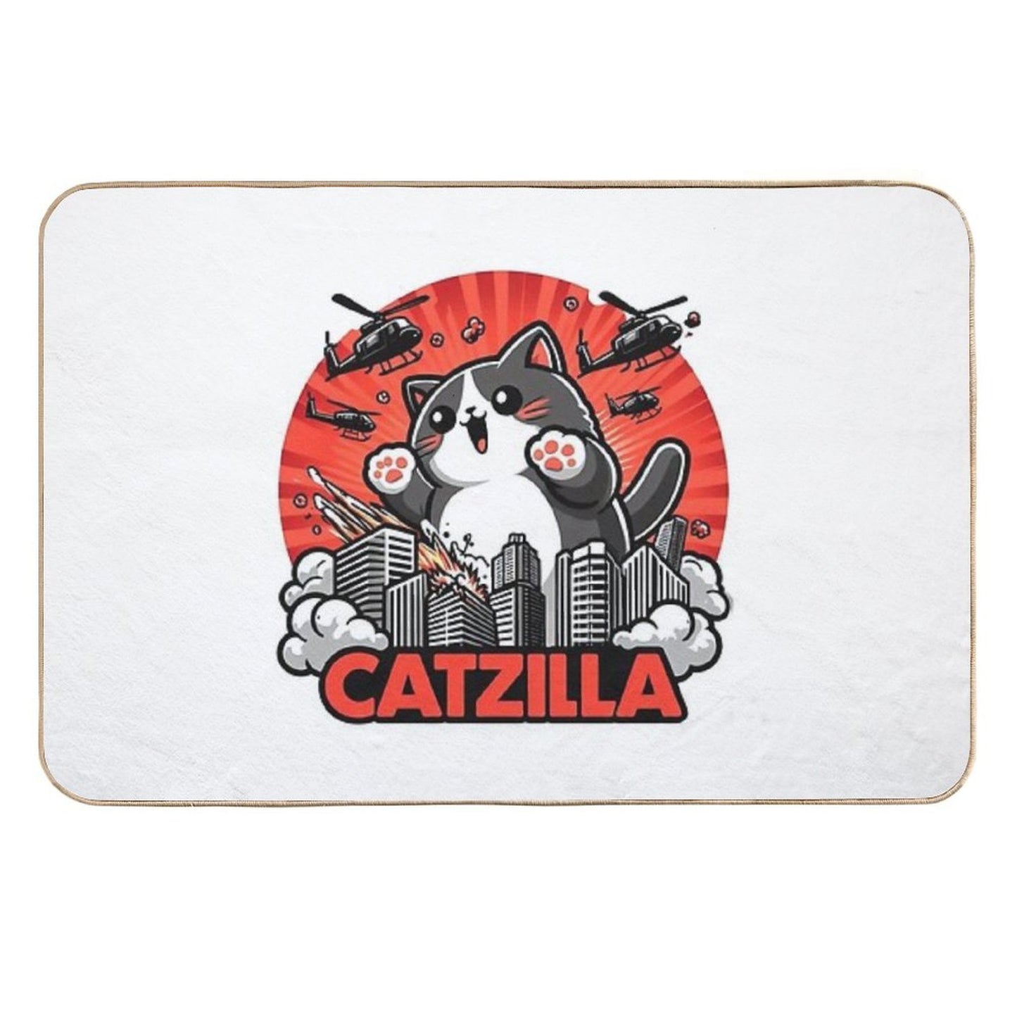 Catzilla Cat Rapid-Drying Bath Mat