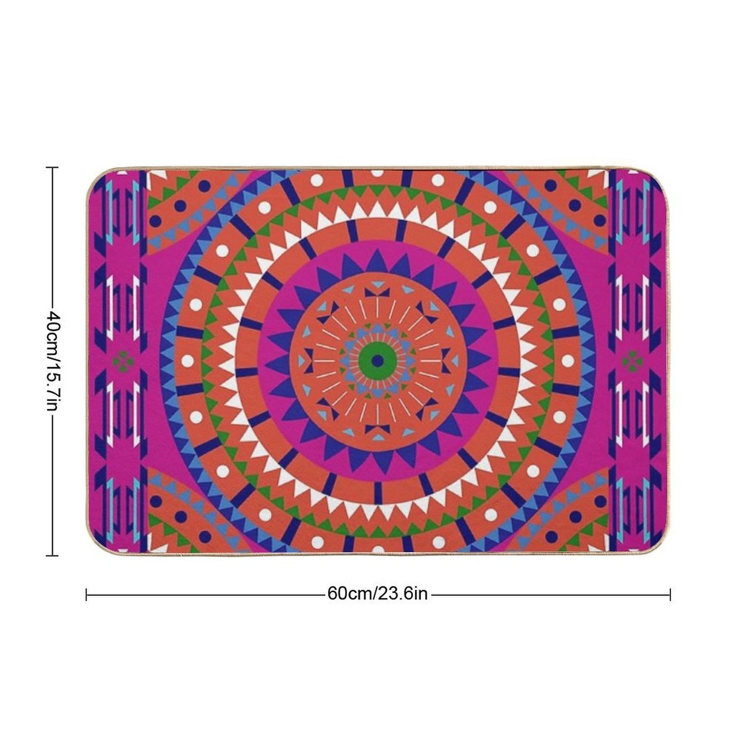 Mandala (Awakening) Easy To Clean Bath Mat