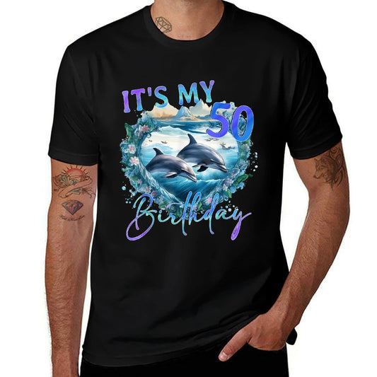 50th Birthday, 50 Years Dolphin Lover Design  Classic T-Shirt