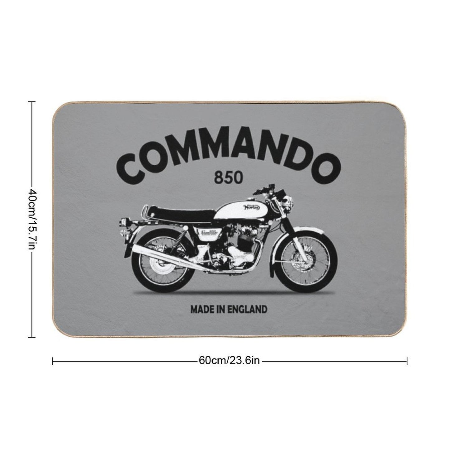 Commando 850 Made In England Repositionable Bath Mat