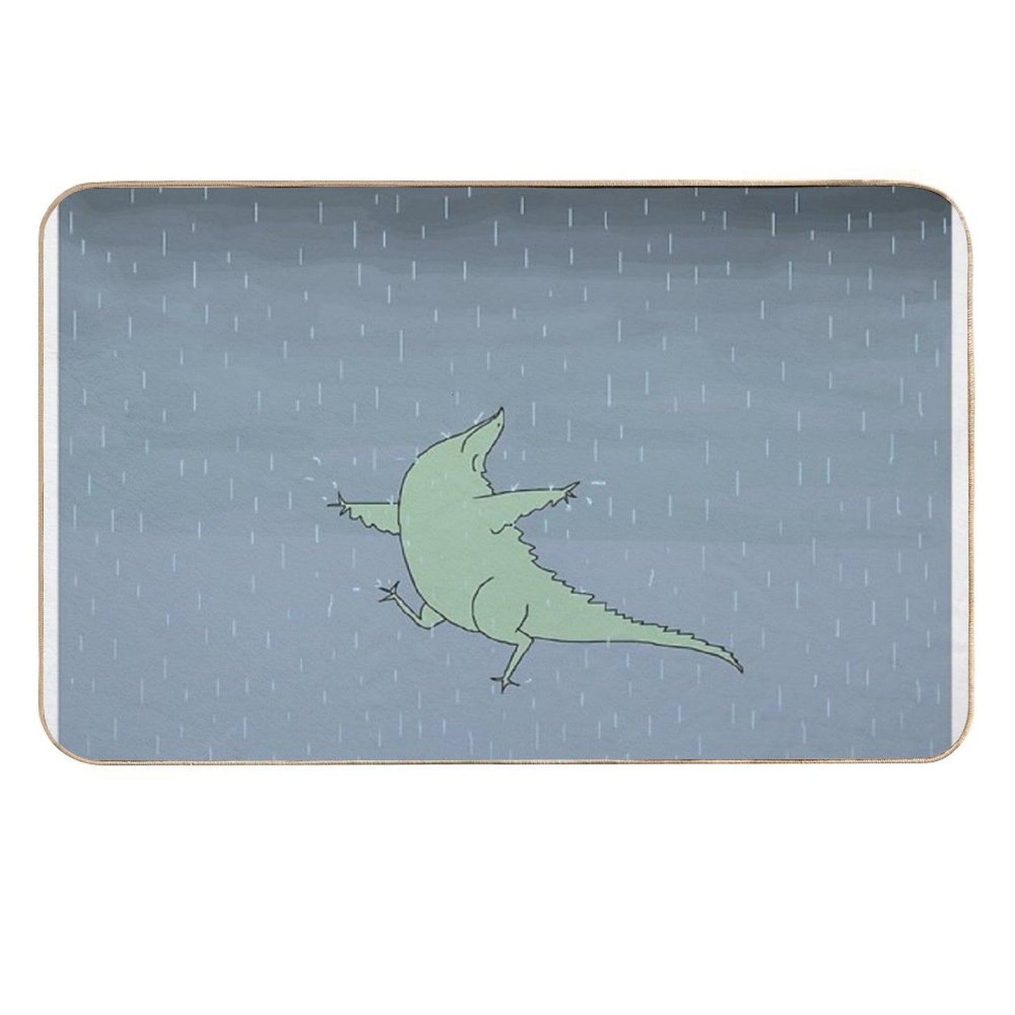 Summer Rain Dinosaur Toxin-Free Bath Mat