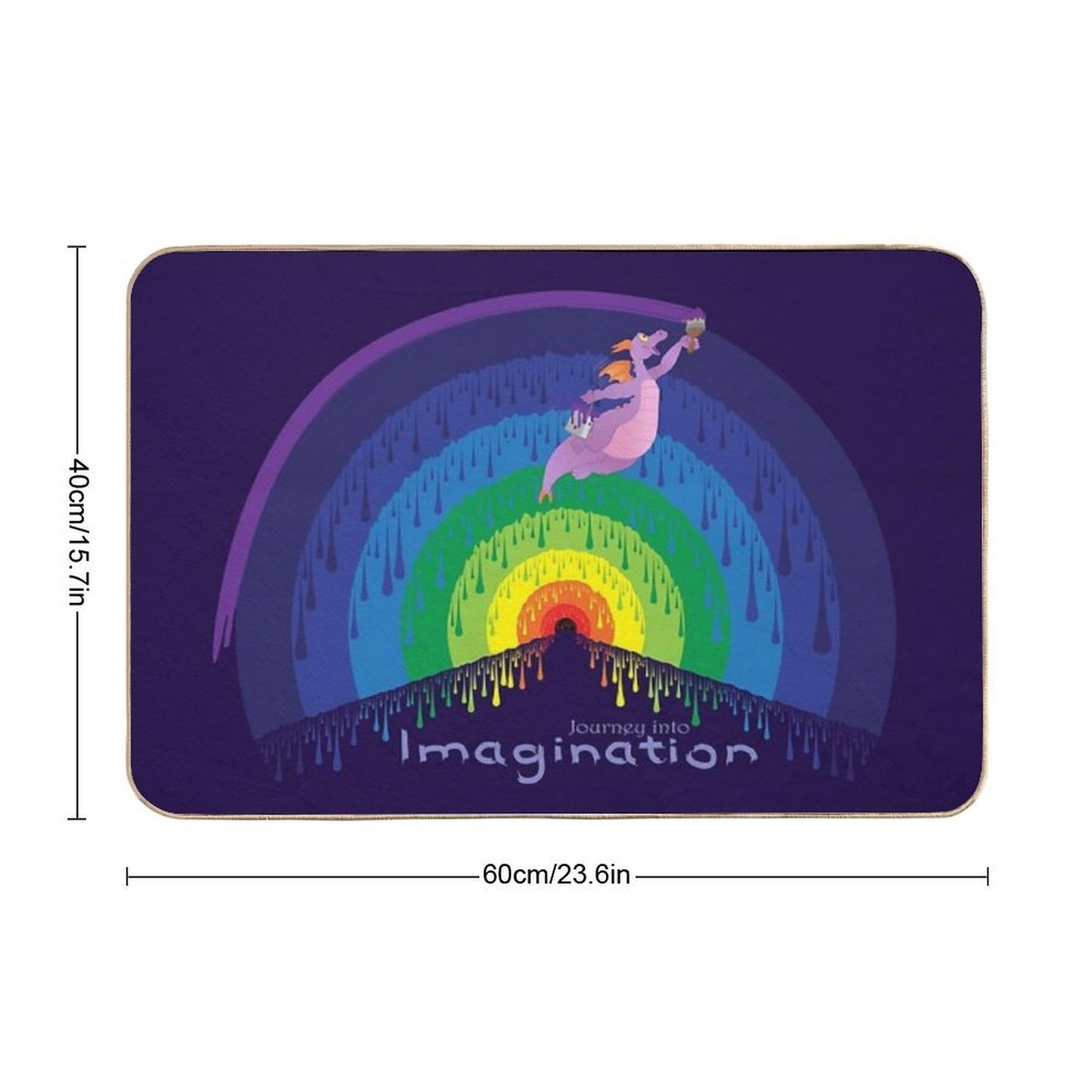 Journey Into Imagination - Painting The Dreamport Anti-Trip Bath Mat