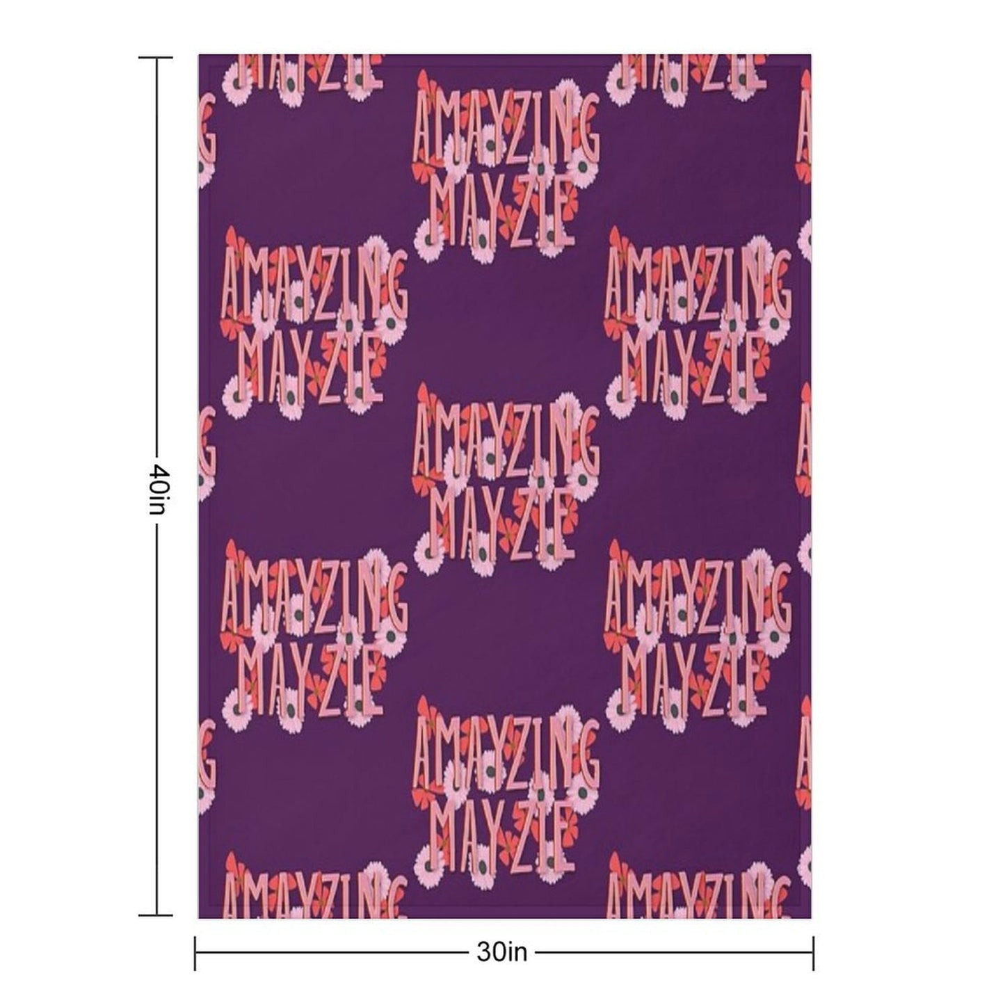 Amayzing Mayzie Suessical Seussical The Musical Broadway Song Floral Shrink-resistant Throw Blanket