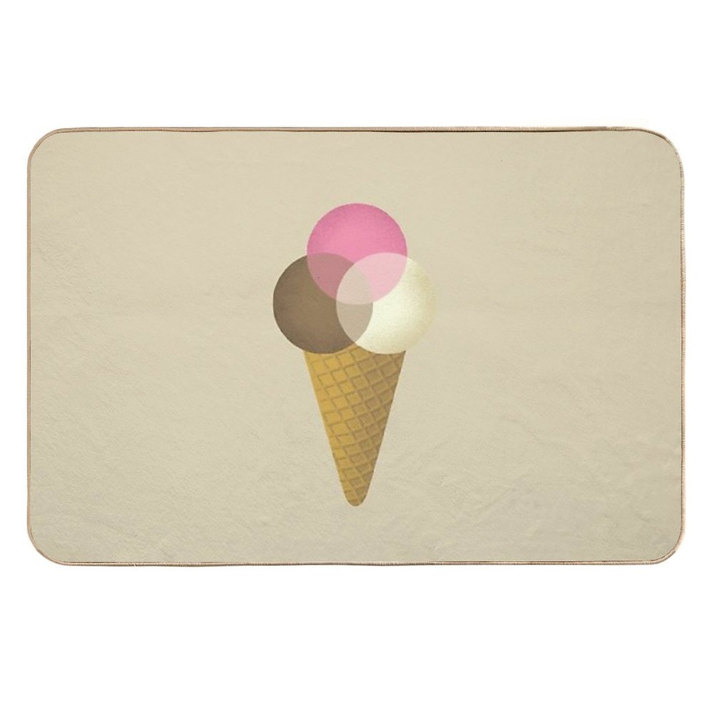 Icecream Venndor Repositionable Bath Mat