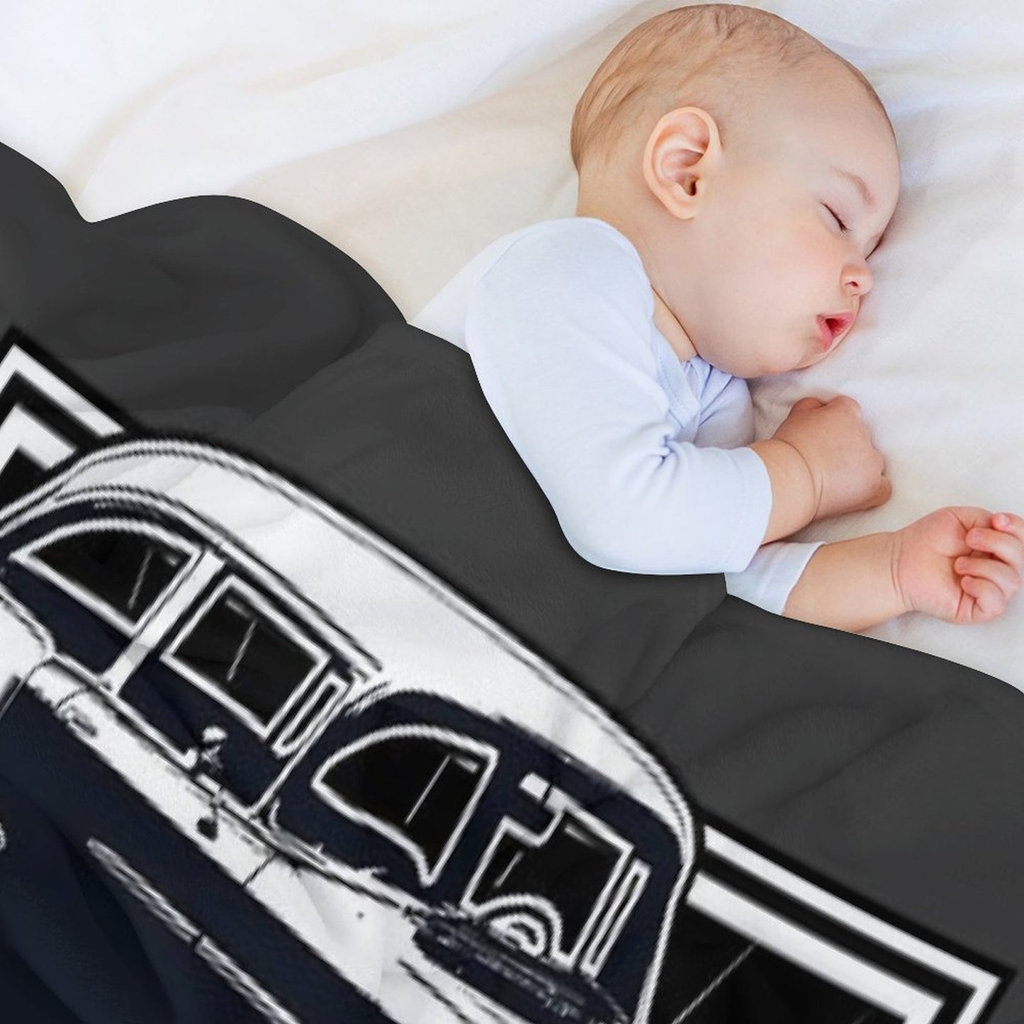 55 Chevy Bel Air Compact Throw Blanket