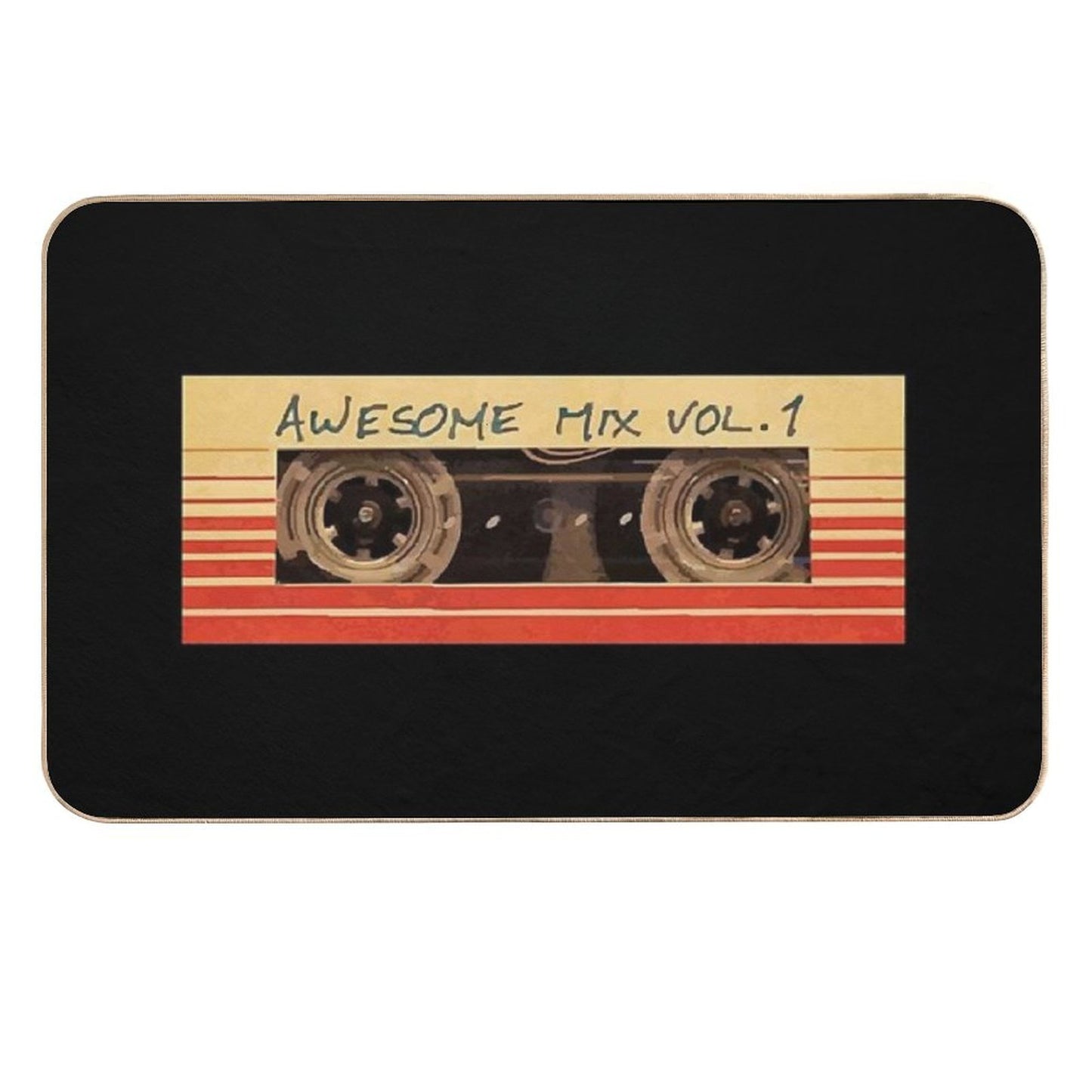 Awesome Mix Vol.1 (retro Cassette) Rapid-Drying Bath Mat