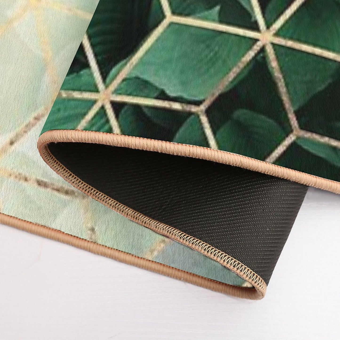 Leaves And Cubes Multi-Purpose Bath Mat