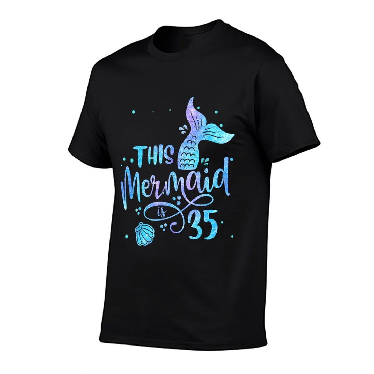This Mermaid Is 35 Years Old 35th Birthday Mermaid Girl Graphic-printed T-Shirt