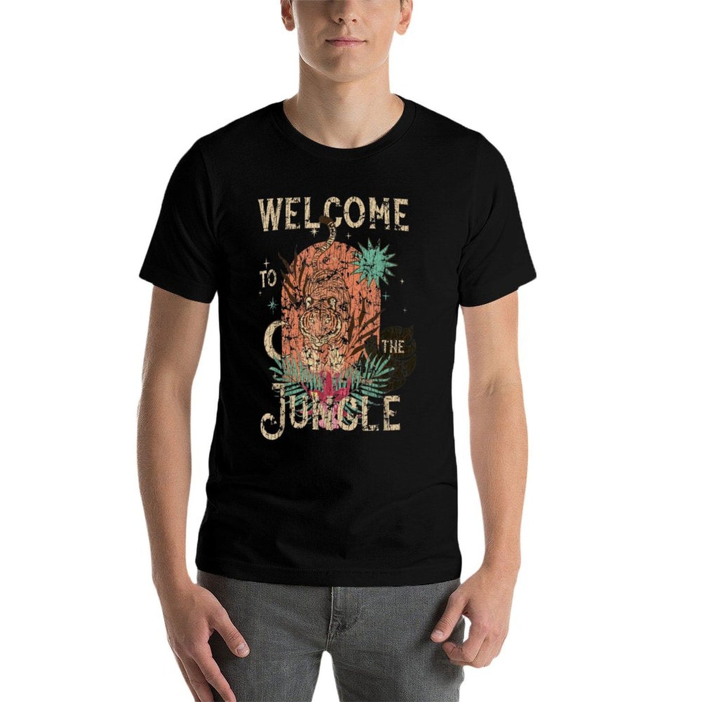 Jungle Tiger Welcome To Our Jungle Tiger Lover Hiking Versatile T-Shirt