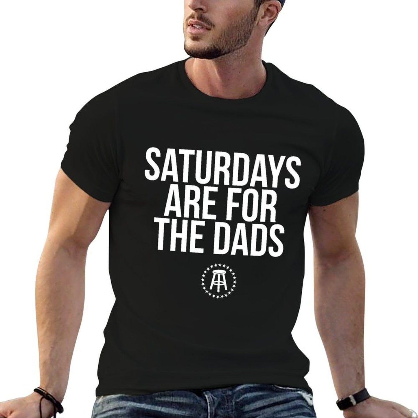 Fathers Day New Dad Gift Saturdays Are For The Dads Graphic-printed T-Shirt
