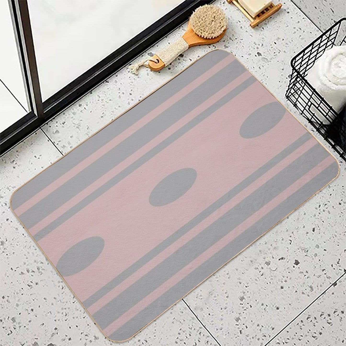 Retro Colors Odorless Bath Mat