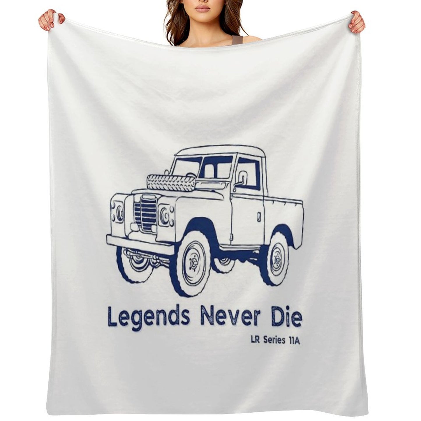 Legends Never Die LR Series 11A Classic British 4x4s 4x4 Designs Durable Throw Blanket