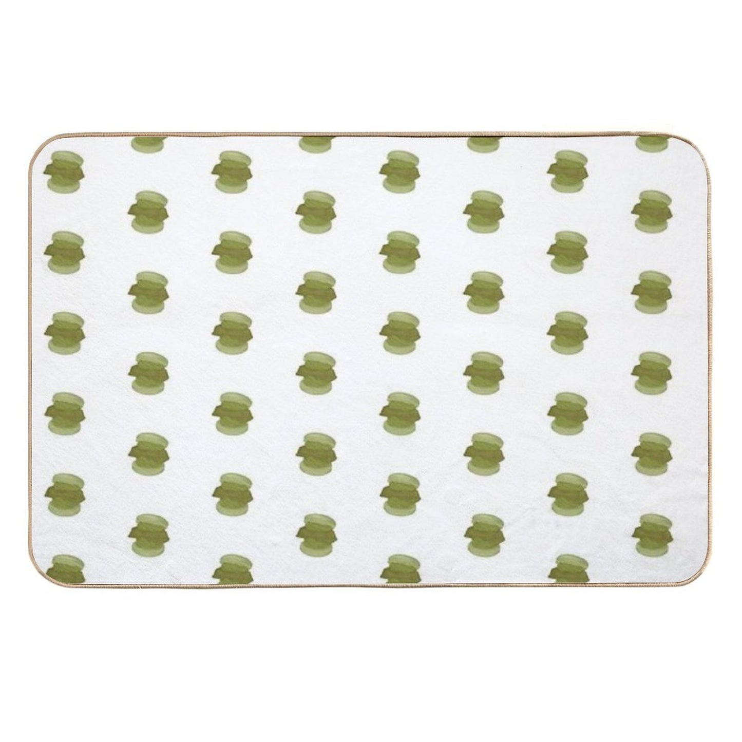 Matcha Kitkat Fatcaron Easy Maintenance Bath Mat
