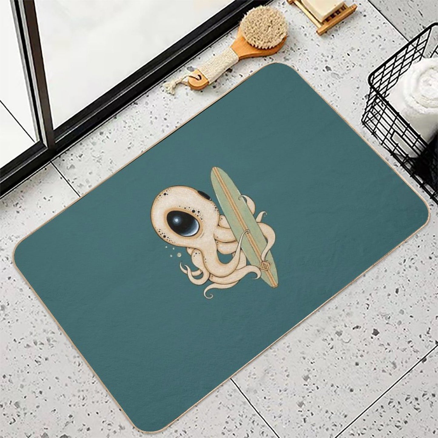 Surf's Up Easy To Clean Bath Mat