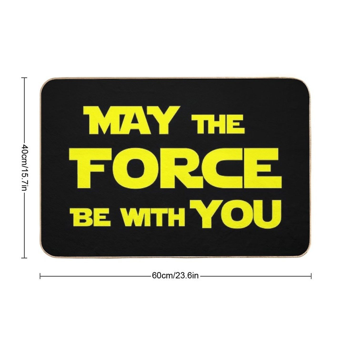 May The Force Be With You Fade-Resistant Bath Mat