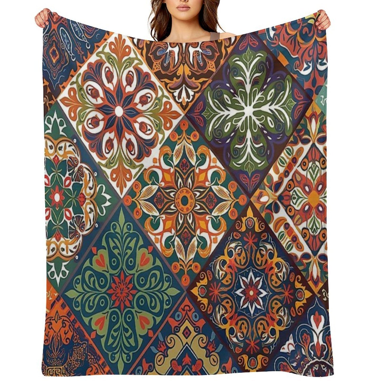 Mosaic of Elegance Comfort Throw Blanket