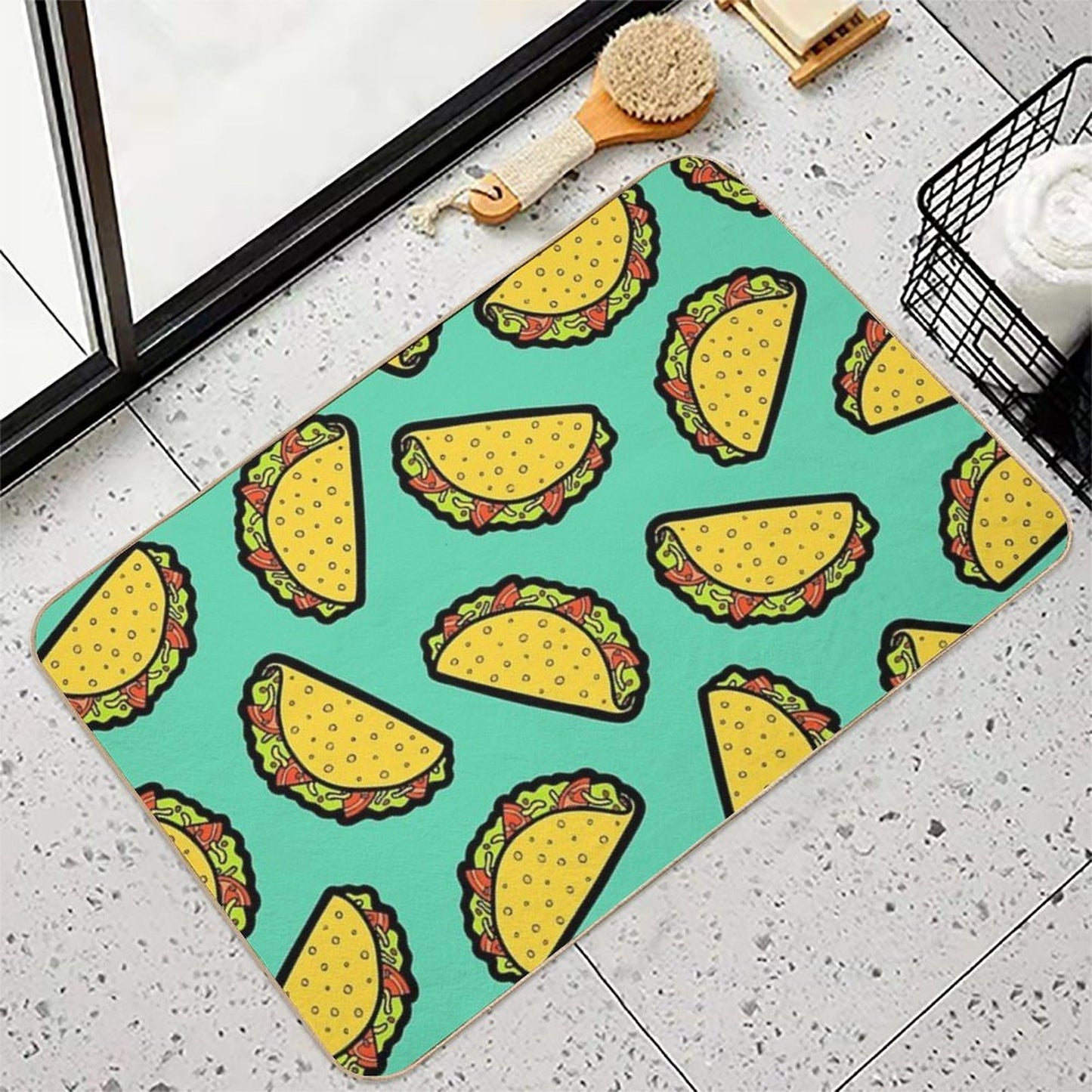 It's Taco Time! Slip-Resistant Bath Mat