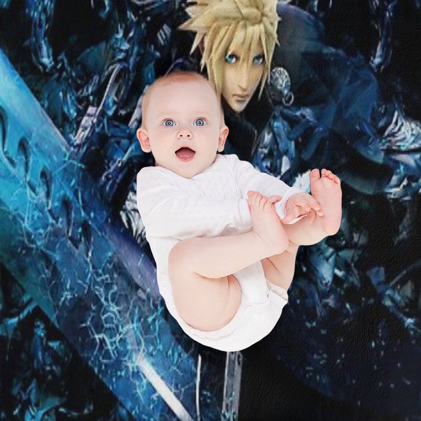 Big Sword Soldier Versatility Throw Blanket