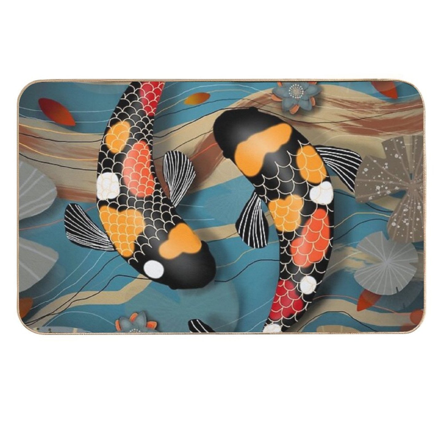 Koi Watergarden Durable Bath Mat
