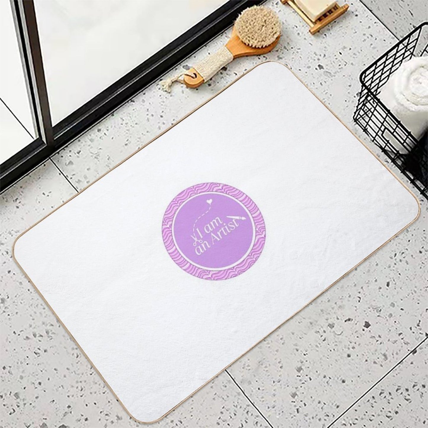 I Am An Artist Pet-Safe Bath Mat