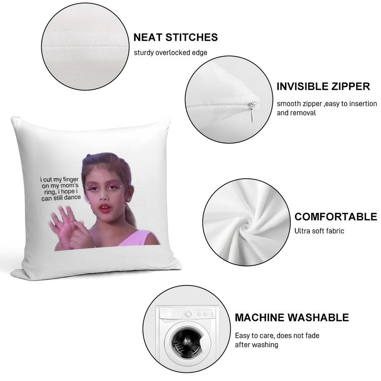 Vivi-Anne Soft Warmth Comfort Throw Pillow