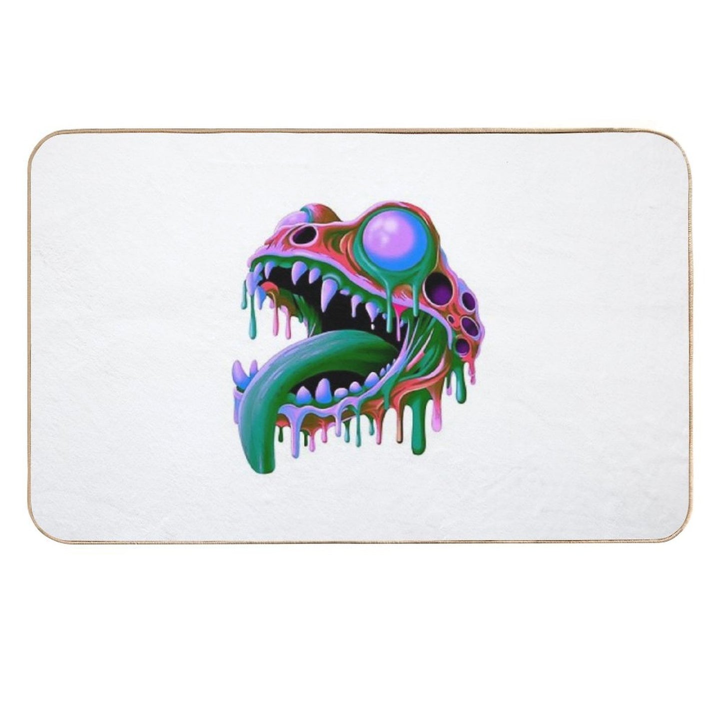 Psychadelic Frog Dripping Versatile Bath Mat