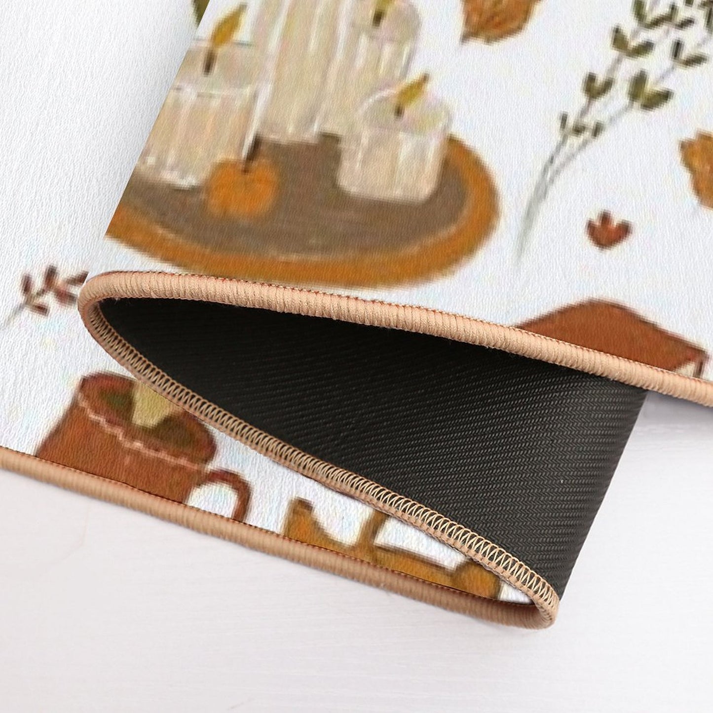Autumn Cozy Vibes Stain-Proof Bath Mat