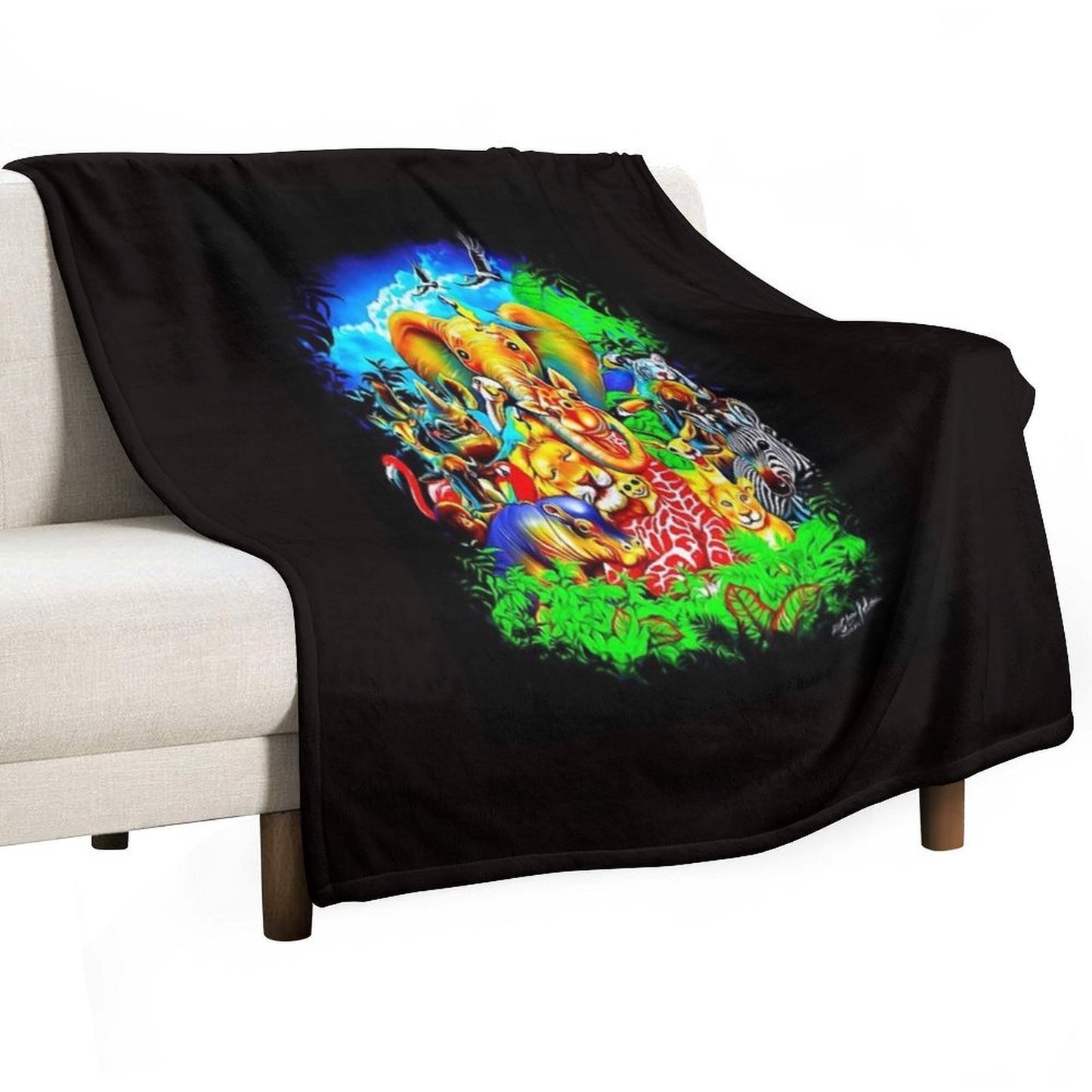 Halloween Spooky Scary Travel-friendly Throw Blanket