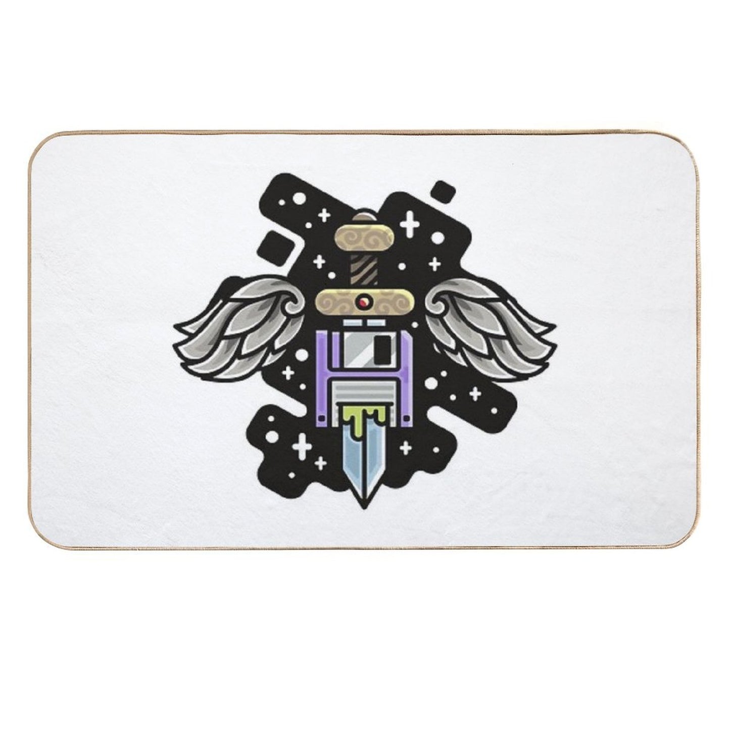 Wings Floppy Sword Durable Bath Mat