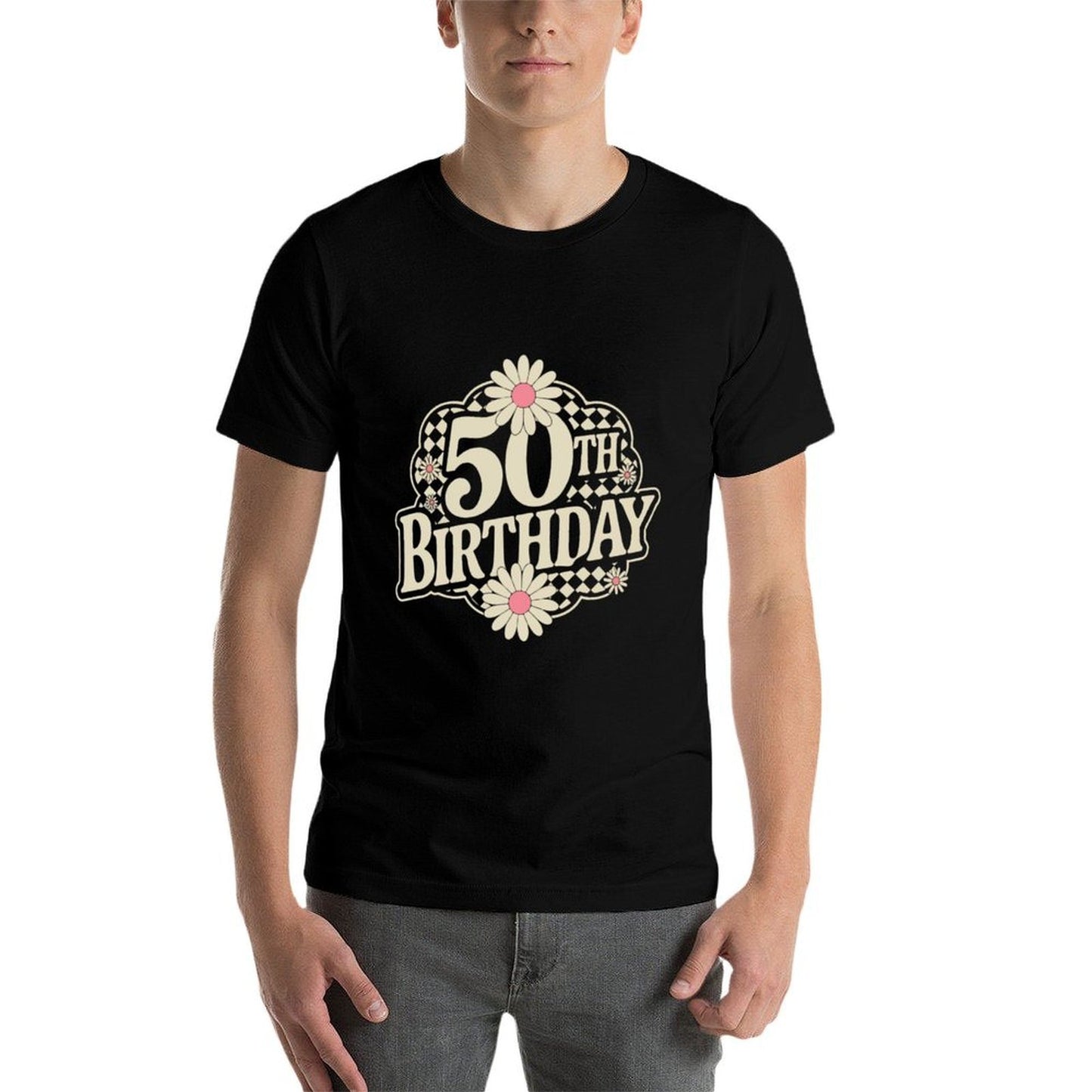 50th Birthday T Shirts for Women Summer-ready Fabric T-Shirt