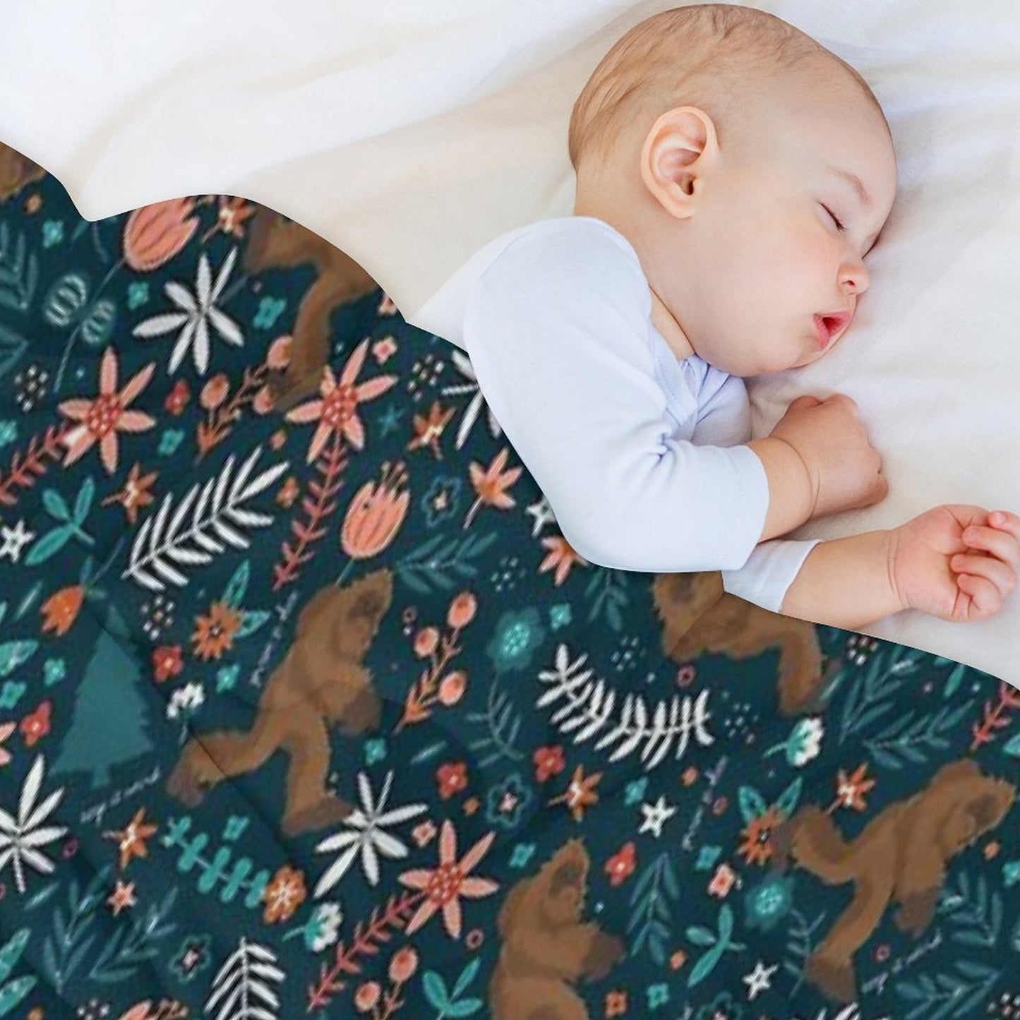 Bigfoot Keep It Weird Wrinkle-free Throw Blanket