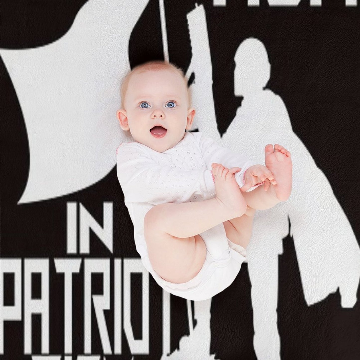 I Put The Tism In Patriotism White Shrink-resistant Throw Blanket