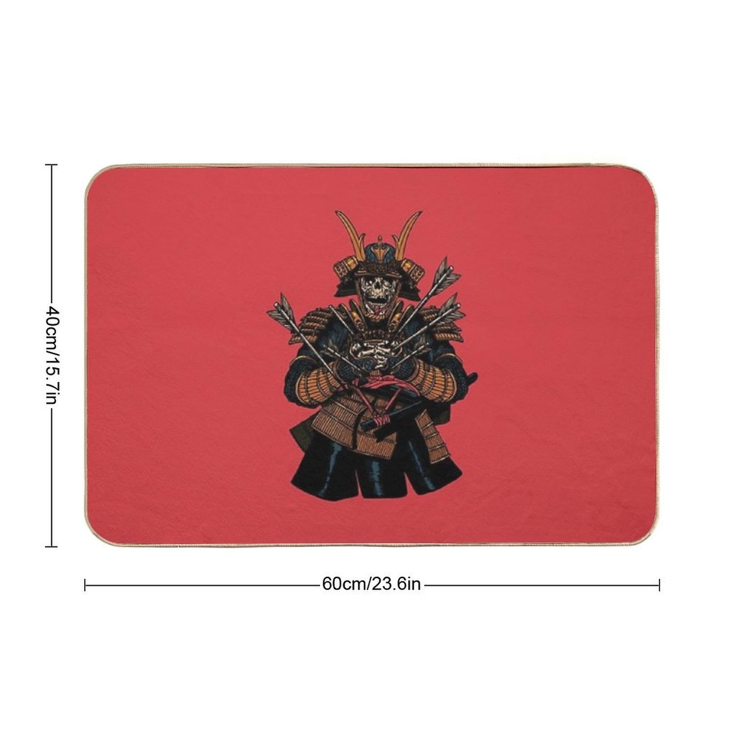 Dead Samurai Easy To Clean Bath Mat