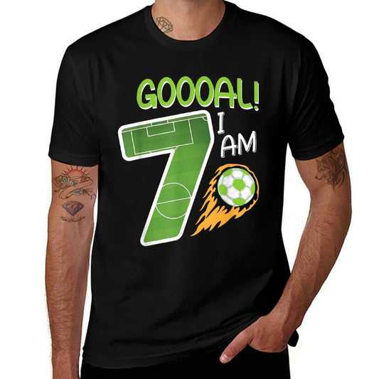 Soccer I'm 7 Years Old Boy Birthday  Odor-resistant T-Shirt