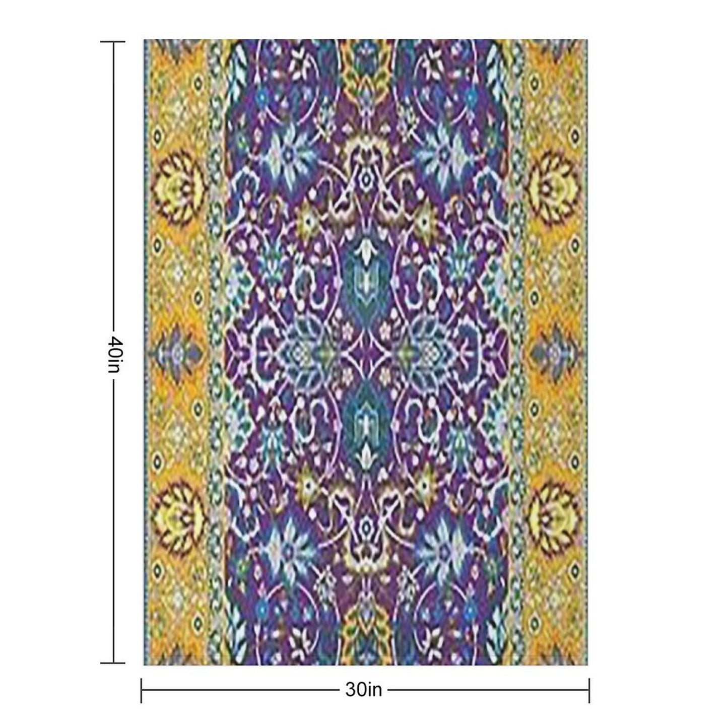 Oriental Rug Multi-functional Throw Blanket