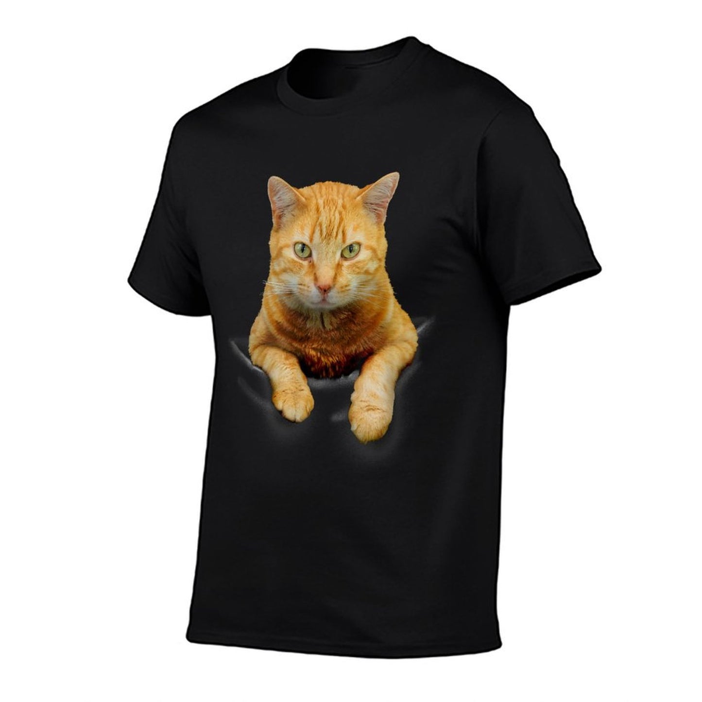 Cat in A Pocket Funny Kitten Kitty Meme Cats Meow Owner Men Women Kids High-quality Stitching T-Shirt
