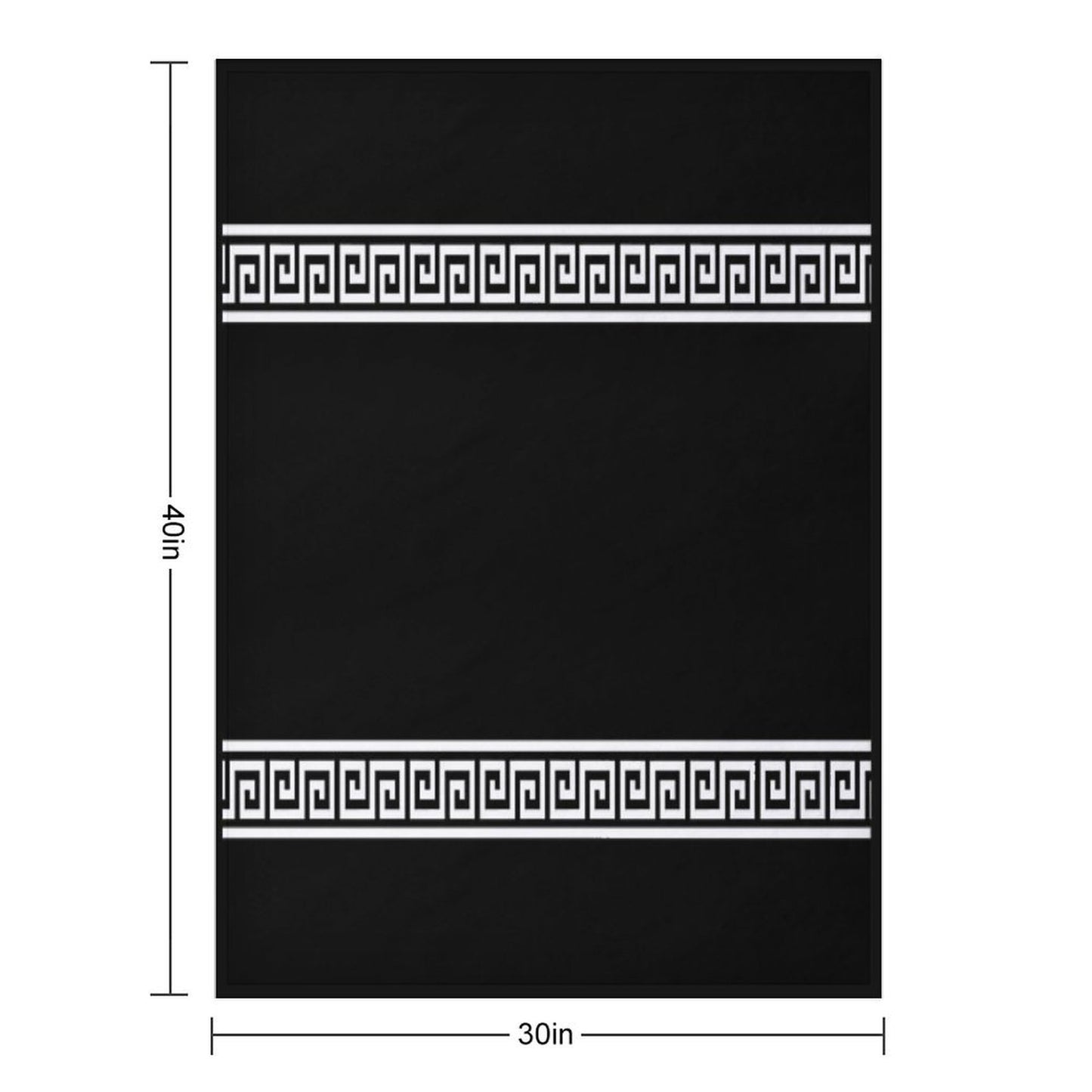 Greek Geometric Pattern Shrink-resistant Throw Blanket